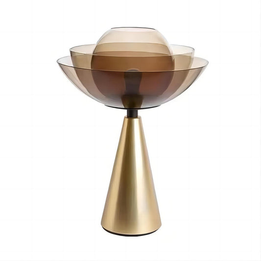 Characteristic Decorative Bedside Gold Glass Globe Modern LED Table Lamp