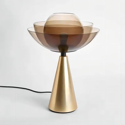 Characteristic Decorative Bedside Gold Glass Globe Modern LED Table Lamp