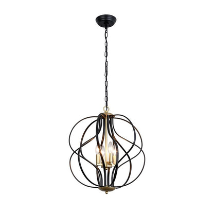 4 - Light Dimmable Geometric Chandelier