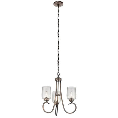 3 - Light Dimmable Empire Chandelier