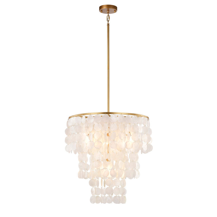 4 - Light Dimmable Tiered Chandelier